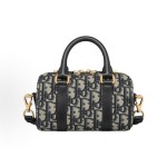 DIOR迪奥 Groove 16 nano 单肩斜挎⼿提包 迷你 ⼥款 蓝⿊⾊